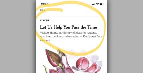 New York Times “At Home”